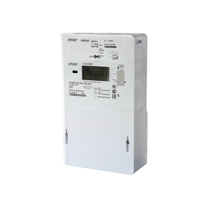 АЛЬФА счетчик электрической энергии трехфазный многотарифный Эльстер Метроника 1,5 для помещений ELSTER AS3500-134-RLM-PB2-B-GP